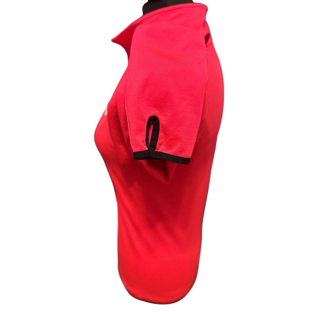 Victoria's Secret PINK Neon Coral Pink Ultimate 1/2 Zip Pullover Size Medium - Picture 3 of 5